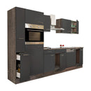 Yorki 310 konyhabútor yorki tölgy korpusz,selyemfényű antracit fronttal