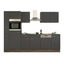 Yorki 310 konyhabútor yorki tölgy korpusz,selyemfényű antracit fronttal