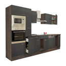 Yorki 310 konyhabútor yorki tölgy korpusz,selyemfényű antracit fronttal