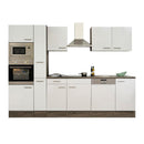 Yorki 310 konyhabútor yorki tölgy korpusz,selyemfényű fehér fronttal