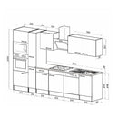 Yorki 310 konyhabútor yorki tölgy korpusz,selyemfényű fehér fronttal