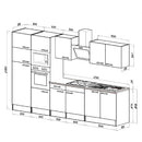 Yorki 330 konyhabútor sonoma tölgy korpusz,selyemfényű fehér fronttal