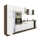 Yorki 330 konyhabútor yorki tölgy korpusz,selyemfényű fehér fronttal