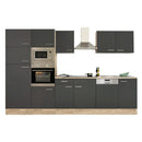 Yorki 340 konyhabútor sonoma tölgy korpusz,selyemfényű antracit fronttal