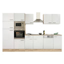 Yorki 340 konyhabútor sonoma tölgy korpusz,selyemfényű fehér fronttal