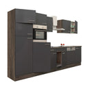 Yorki 340 konyhabútor yorki tölgy korpusz,selyemfényű antracit fronttal