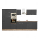 Yorki 360 konyhabútor sonoma tölgy korpusz,selyemfényű antracit fronttal