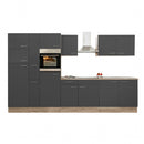 Yorki 360 konyhabútor sonoma tölgy korpusz,selyemfényű antracit fronttal