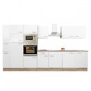 Yorki 360 konyhabútor sonoma tölgy korpusz,selyemfényű fehér fronttal