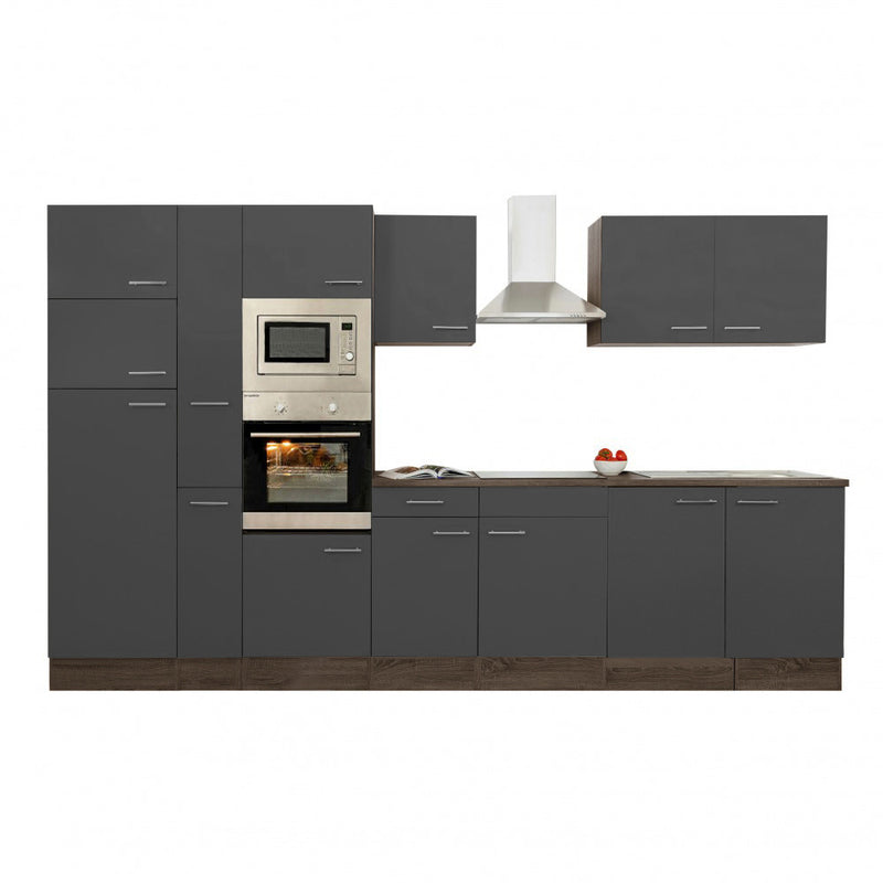 Yorki 360 konyhabútor yorki tölgy korpusz,selyemfényű antracit fronttal