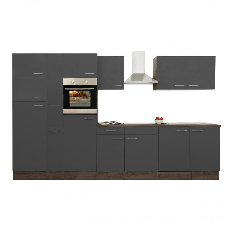 Yorki 360 konyhabútor yorki tölgy korpusz,selyemfényű antracit fronttal