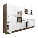 Yorki 360 konyhabútor yorki tölgy korpusz,selyemfényű fehér fronttal