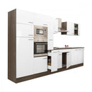 Yorki 360 konyhabútor yorki tölgy korpusz,selyemfényű fehér fronttal