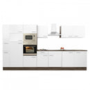 Yorki 360 konyhabútor yorki tölgy korpusz,selyemfényű fehér fronttal