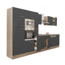 Yorki 370 konyhabútor sonoma tölgy korpusz,selyemfényű antracit fronttal