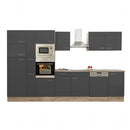 Yorki 370 konyhabútor sonoma tölgy korpusz,selyemfényű antracit fronttal
