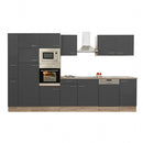 Yorki 370 konyhabútor sonoma tölgy korpusz,selyemfényű antracit fronttal