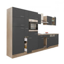 Yorki 370 konyhabútor sonoma tölgy korpusz,selyemfényű antracit fronttal
