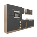 Yorki 370 konyhabútor sonoma tölgy korpusz,selyemfényű antracit fronttal