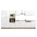 Yorki 370 konyhabútor sonoma tölgy korpusz,selyemfényű fehér fronttal