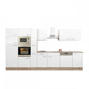 Yorki 370 konyhabútor sonoma tölgy korpusz,selyemfényű fehér fronttal