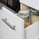 Yorki 370 konyhabútor sonoma tölgy korpusz,selyemfényű fehér fronttal