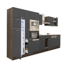 Yorki 370 konyhabútor yorki tölgy korpusz,selyemfényű antracit fronttal