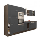 Yorki 370 konyhabútor yorki tölgy korpusz,selyemfényű antracit fronttal