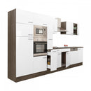 Yorki 370 konyhabútor yorki tölgy korpusz,selyemfényű fehér fronttal