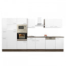 Yorki 370 konyhabútor yorki tölgy korpusz,selyemfényű fehér fronttal