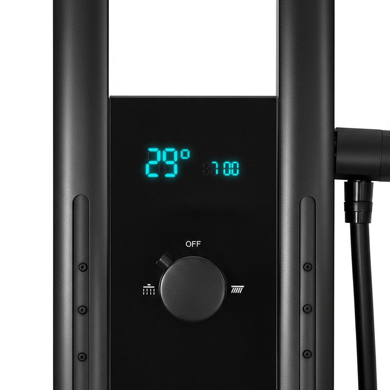 Aquajet hidromasszázs zuhanypanel fekete