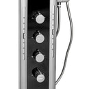 Aquajet hidromasszázs zuhanypanel szürke