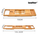 Állítható fürdőkád tálca bambusz