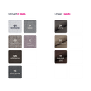 Kinyitható kanapé, szürke-fekete szövet, balos, LAUREL