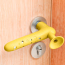 Ajtóütköző kilincsre sárga