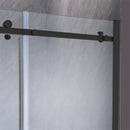 Bold görgős zuhanyajtó 130x195 cm fekete