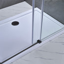 Bold görgős zuhanyajtó 130x195 cm fekete