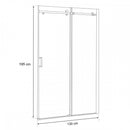 Bold görgős zuhanyajtó 130x195 cm