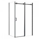 Bold-in 80x100 cm aszimmetrikus zuhanykabin zuhanytálca nélkül fekete