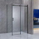 Bold-in 80x100 cm aszimmetrikus zuhanykabin zuhanytálca nélkül fekete