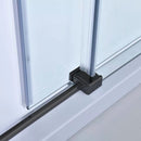 Bold-in 80x100 cm aszimmetrikus zuhanykabin zuhanytálca nélkül fekete