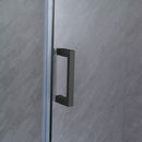 Bold-in 80x100 cm aszimmetrikus zuhanykabin zuhanytálca nélkül fekete