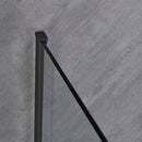 Bold-in 80x100 cm aszimmetrikus zuhanykabin zuhanytálca nélkül fekete