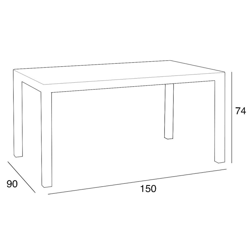 Hellda 4+1 kerti bútor garnitúra szett grafit