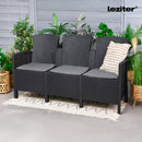 Lima 3 üléses kerti kanapé grafit