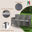 Lima 3 üléses kerti kanapé grafit