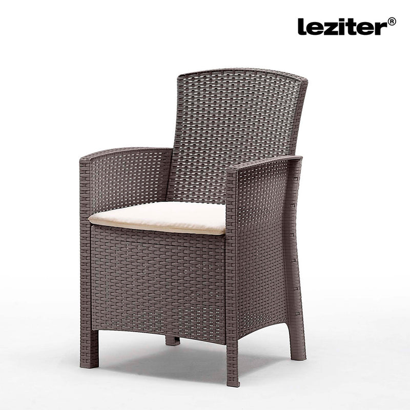 Lima műrattan karfás szék cappuccino