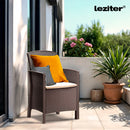 Lima műrattan karfás szék cappuccino