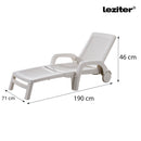 Omaha napozóágy fehér