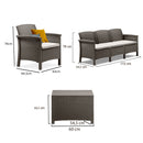 Venus 5 személyes kerti bútor garnitúra cappuccino